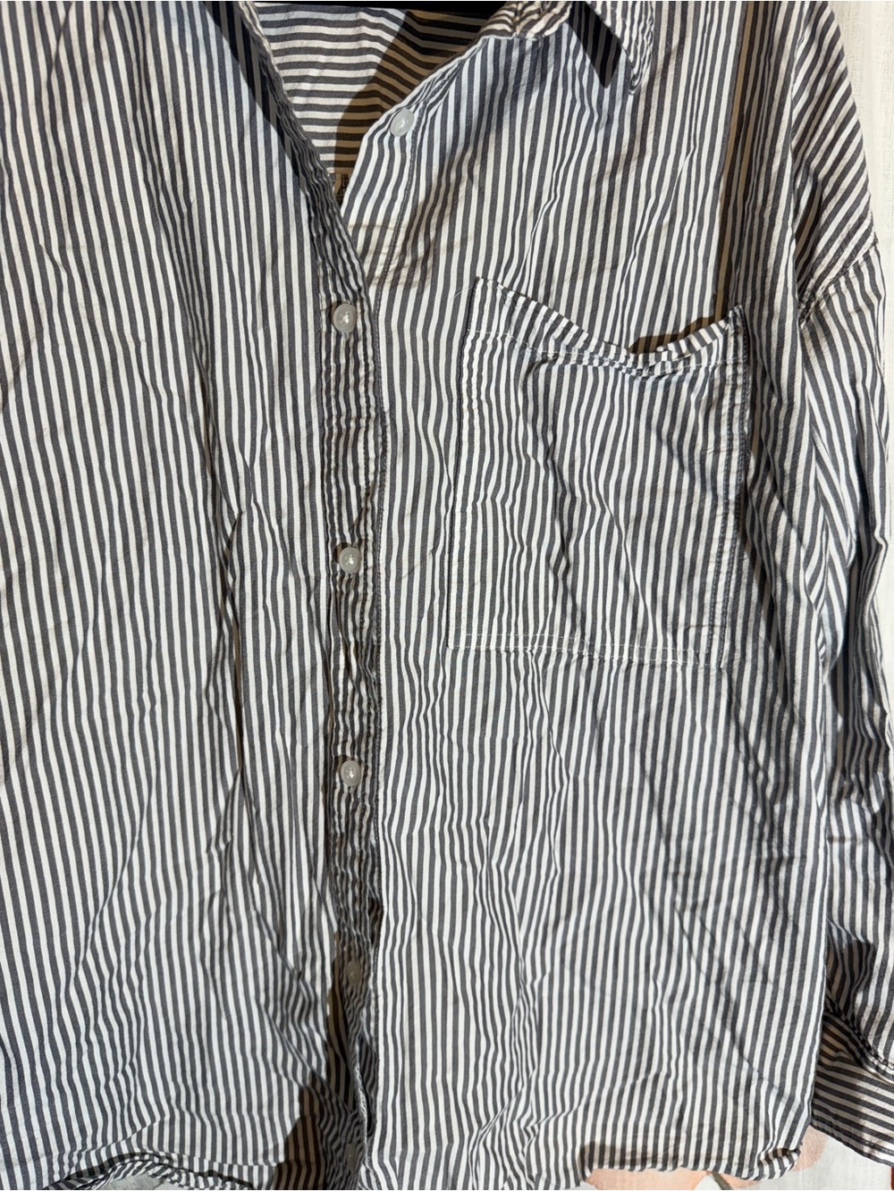 SO The Favorite Button-Down Striped Shirt – Women’s Size XL - Picture 4 of 9